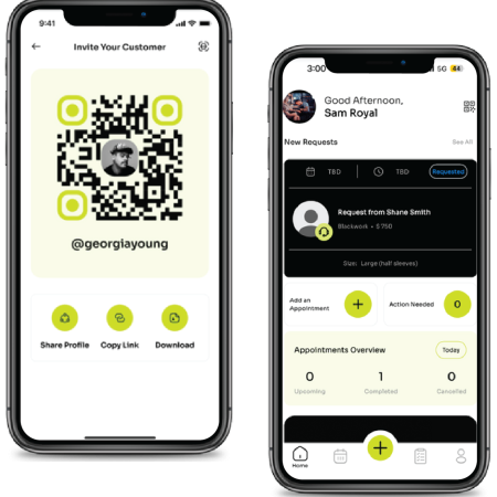 Add your Tap profile link to all your social and digital channels so clients can book you through Tap.
